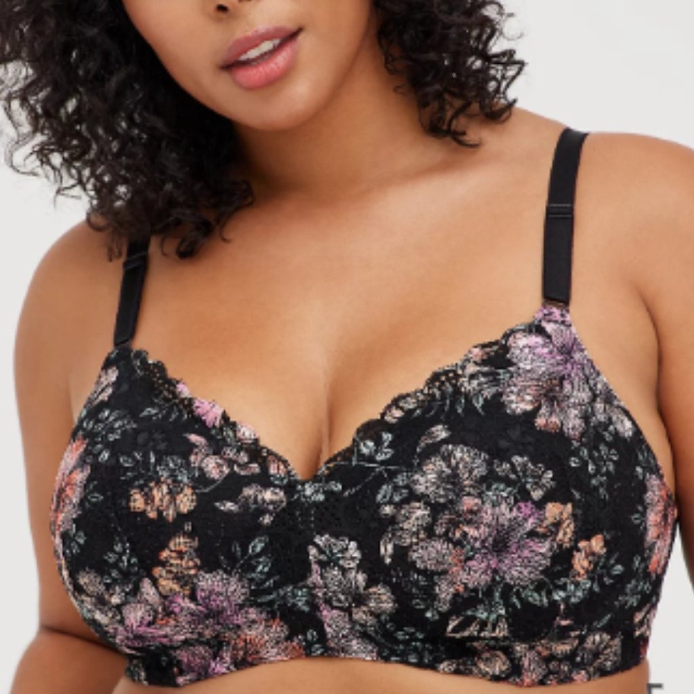 NWT Floral Everyday wire-free bra with back smoothing - Picture 3 of 6